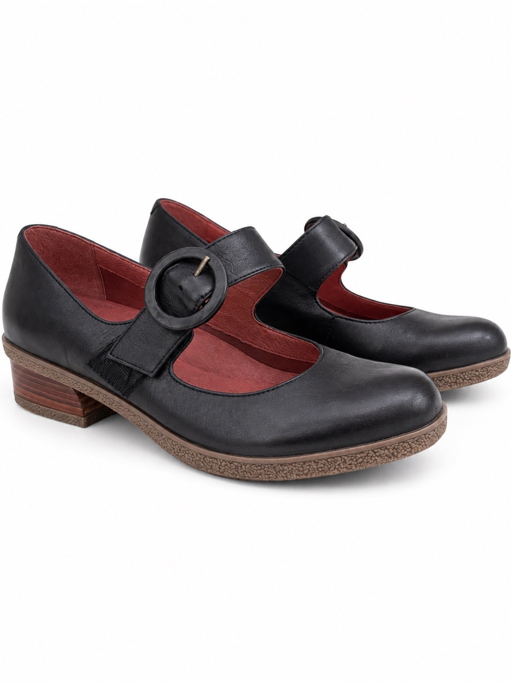 Dansko Brandy Waterproof Leather Mary Jane Heels Black Size 40